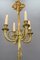 Louis XVI French Bronze Ribbon and Tassel Four-Light Chandelier, 1910s 4