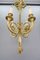 Lámpara de araña francesa Luis XVI de bronce con cinta y borlas, años 10, Imagen 10