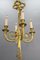 Louis XVI French Bronze Ribbon and Tassel Four-Light Chandelier, 1910s, Image 5