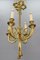 Louis XVI French Bronze Ribbon and Tassel Four-Light Chandelier, 1910s 11