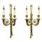 Louis XVI French Two-Arm Ribbon, Knot and Tassel Sconces, 1910s, Set of 2 1