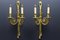 Louis XVI French Two-Arm Ribbon, Knot and Tassel Sconces, 1910s, Set of 2 2