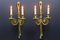 Louis XVI French Two-Arm Ribbon, Knot and Tassel Sconces, 1910s, Set of 2 3