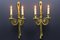 Louis XVI French Two-Arm Ribbon, Knot and Tassel Sconces, 1910s, Set of 2, Image 3