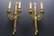 Louis XVI French Two-Arm Ribbon, Knot and Tassel Sconces, 1910s, Set of 2 4