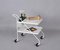 French Serving Bar Cart with Bottle Holder in Enameled Iron by Mathieu Matégot, 1960s 2