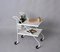 French Serving Bar Cart with Bottle Holder in Enameled Iron by Mathieu Matégot, 1960s 10