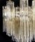Lámpara de araña de tubos de cristal de Murano en ámbar, años 90, Imagen 11