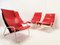 Chaise Longue Deck Rouge et Blanche, 1980s 2