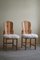 Danish Modern Brutalist Sculptural Dining Chairs in Pine, 1970s, Set of 2 10