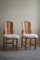 Danish Modern Brutalist Sculptural Dining Chairs in Pine, 1970s, Set of 2, Image 10