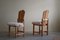 Danish Modern Brutalist Sculptural Dining Chairs in Pine, 1970s, Set of 2 8