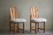 Danish Modern Brutalist Sculptural Dining Chairs in Pine, 1970s, Set of 2 13