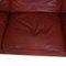 Modell 2213 3-Sitzer Sofa aus rotem Leder von Børge Mogensen für Fredericia 17
