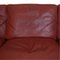 Model 2213 3-Seater Sofa in Red Leather by Børge Mogensen for Fredericia 16