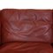 Modell 2213 3-Sitzer Sofa aus rotem Leder von Børge Mogensen für Fredericia 15