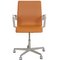 Oxford Desk Chair in Whisky Colored Nevada Leather by Arne Jacobsen, 2000s 1