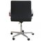 Oxford Desk Chair in Black Colored Nevada Leather by Arne Jacobsen, 2000s 4
