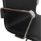 Chaise de Bureau Oxford en Cuir Nevada Noir par Arne Jacobsen, 2000s 7