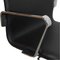 Oxford Desk Chair in Black Colored Nevada Leather by Arne Jacobsen, 2000s 7