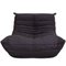 Poltrona Togo in tessuto alcantara nero di Michel Ducaroy per Ligne Roset, anni '70, Immagine 1