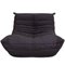 Togo Lounge Chair in Black Alcantara Fabric by Michel Ducaroy for Ligne Roset, 1970s, Image 1