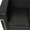 LC-2 2-Sitzer Sofa aus schwarzem Leder von Le Corbusier für Cassina 8