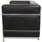 LC-2 2-Sitzer Sofa aus schwarzem Leder von Le Corbusier für Cassina 3