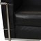 LC-2 2-Seater Sofa in Black Leather by Le Corbusier for Cassina 6