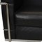 LC-2 2-Seater Sofa in Black Leather by Le Corbusier for Cassina, Image 6