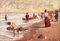 Anne de Seager, Escena de playa, óleo sobre tabla, siglo XX, Enmarcado, Imagen 1