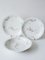 Limoges Porcelain Plates by J. Pouyat, 1910s, Set of 3 1
