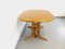 Mesa de comedor escandinava vintage ovalada de roble con extensión, años 60, Imagen 3