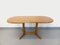 Table de Salle à Manger Scandinave Vintage Ovale en Chêne avec Rallonge, 1960s 14