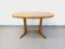 Vintage Scandinavian Oval Dining Table in Oak with Extension, 1960s 17