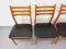 Vintage Wooden and Skai Scandinavian Chairs, 1960s, Set of 4 10