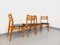 Vintage Wooden and Skai Scandinavian Chairs, 1960s, Set of 4 3