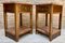 Early 20th Century Walnut Nightstands with Marble, 1940s, Set of 2 2