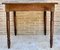 French Country Walnut Work Table with One Drawer, 1950s 3