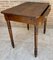 French Country Walnut Work Table with One Drawer, 1950s 2
