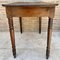 French Country Walnut Work Table with One Drawer, 1950s 4