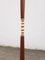 Dreibeinige Stehlampe aus Holz & Messing, 1950er 3