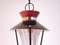 Lampada vintage in metallo, vetro e ottone, Francia, anni '50, Immagine 6