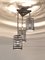 Massive Geometrical Tiered Metal Pendant Lamp, 1980s, Image 2