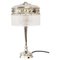 Art Deco Nickel-Plated Table Lamp with Glass Sticks, Vienna, 1920s 1