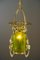 Art Nouveau Pendant with Hand Painted Glass Shade, Vienna, 1908 14