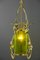 Art Nouveau Pendant with Hand Painted Glass Shade, Vienna, 1908 13