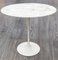 Round Pedestal Table in Aluminum Marble and White Rilsan by Eero Saarinen for Knoll Inc. / Knoll International, Image 4