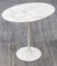 Round Pedestal Table in Aluminum Marble and White Rilsan by Eero Saarinen for Knoll Inc. / Knoll International 2