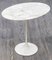 Runder Standtisch aus Aluminium Marmor & Weißem Rilsan von Eero Saarinen für Knoll Inc. / Knoll International 2